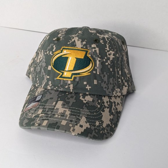 Captivating Headgear Men's Green Camo Cap One Size Embroidery - Picture 2 of 8